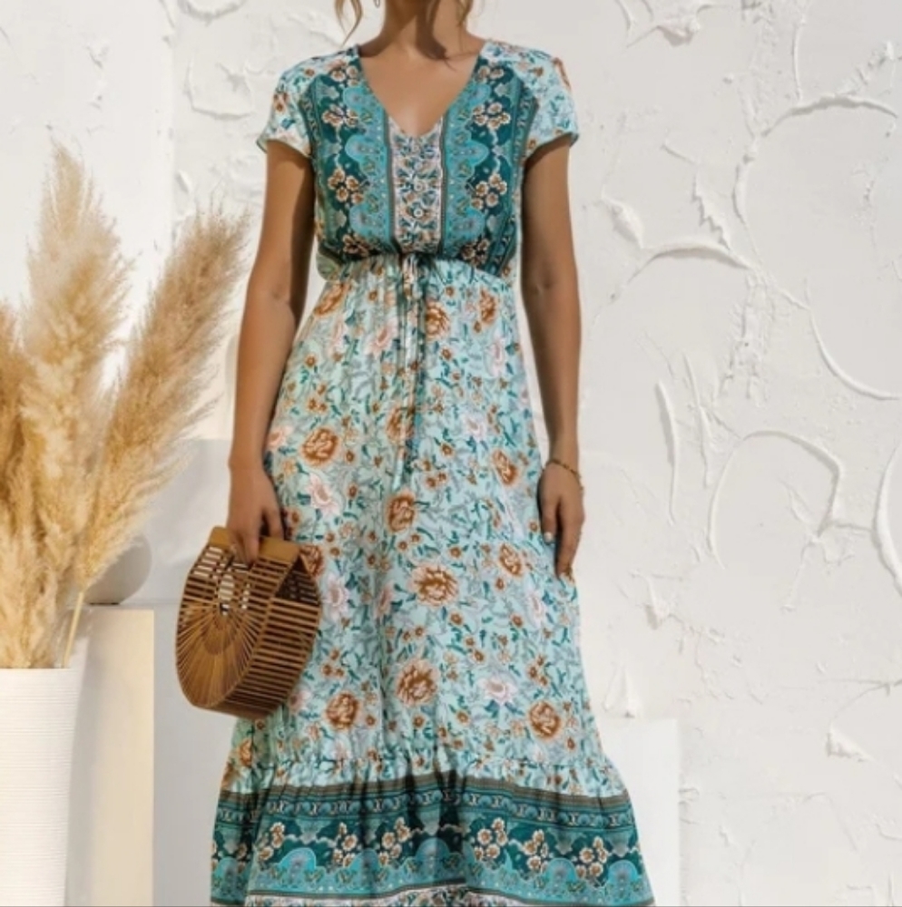 Blue beach dress